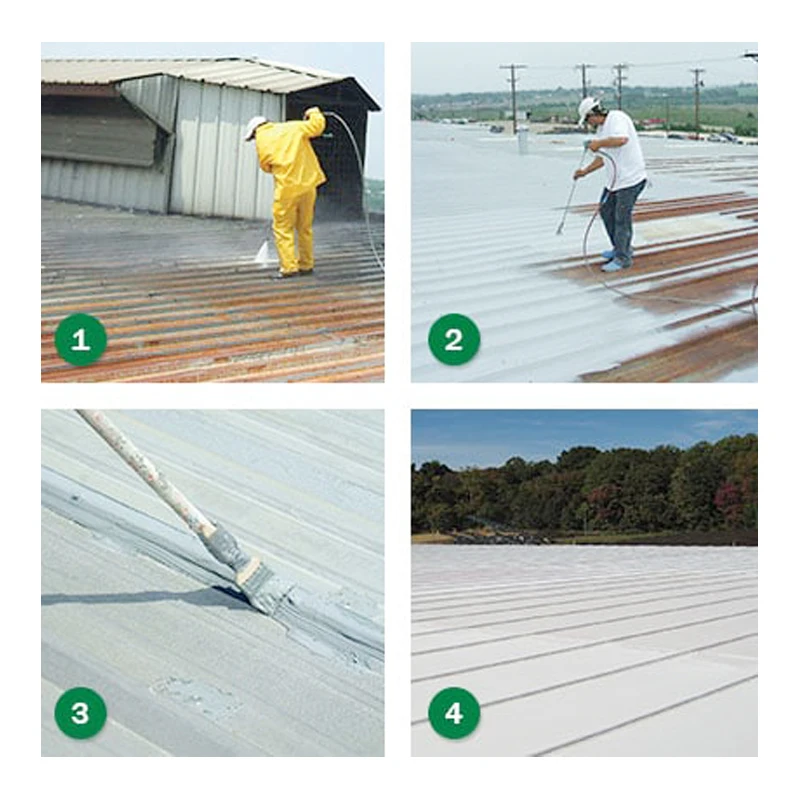 Liquid Rubber Silicone Roof Coating Waterproofing Floor Coating Brush and Spray Applied Roof Waterproof Coating