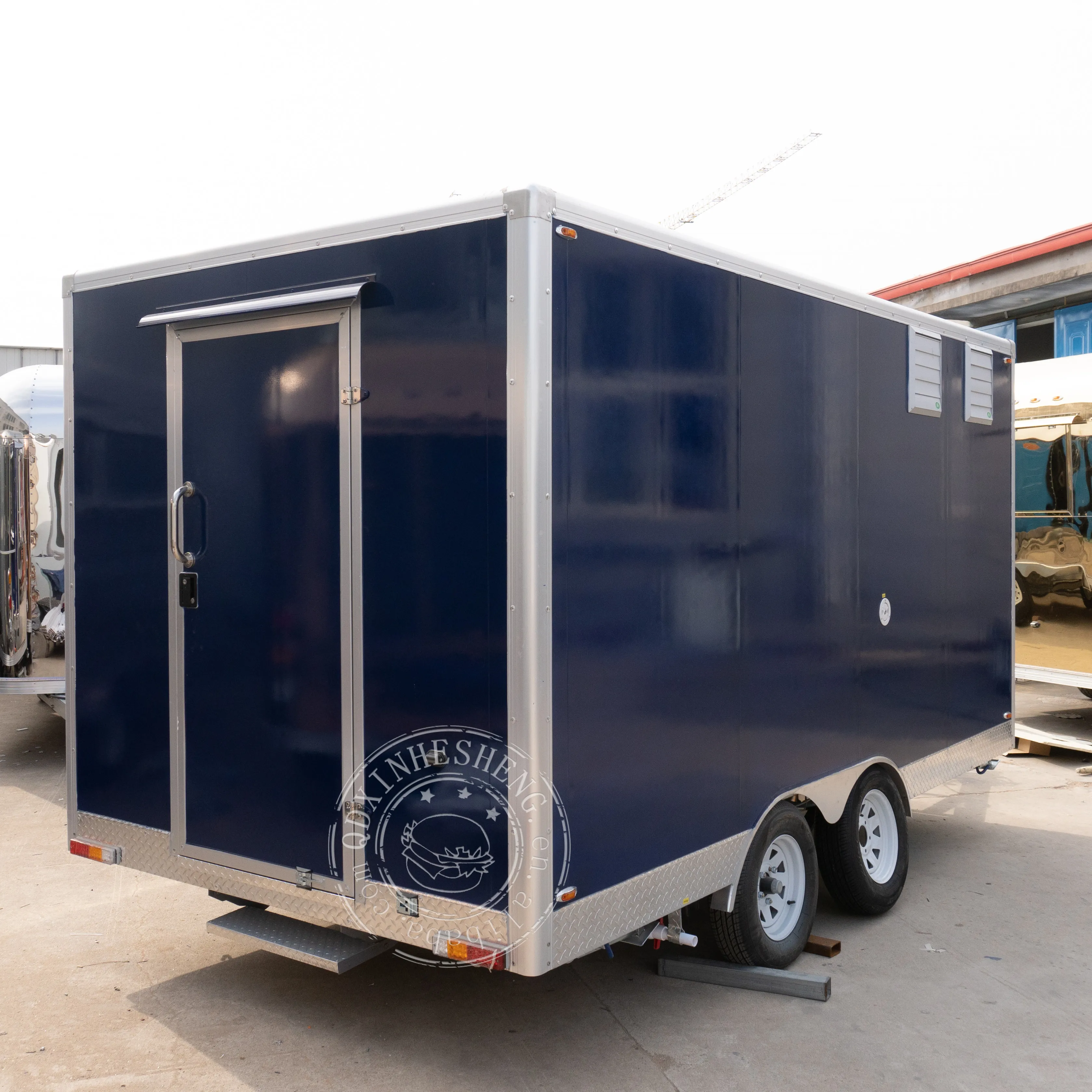 fast electric mobile legal food tuck in USA with full kitchen pizza BBQ coffee hamburger food trailer full equipped