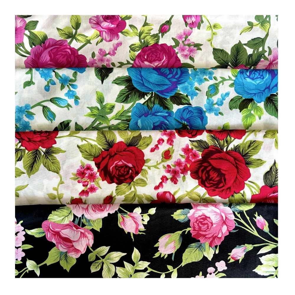 Free Samples Digital Print Fabric Custom Design Cotton Liberty London Fabric Poplin