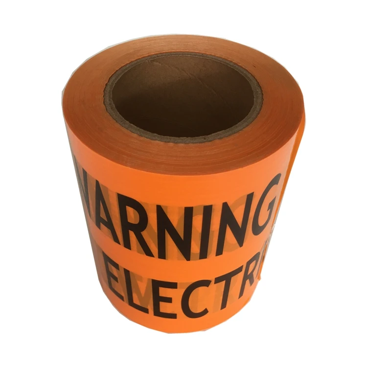 Underground non-detectable warning tape marker caution tape for sewer gas electric water line
