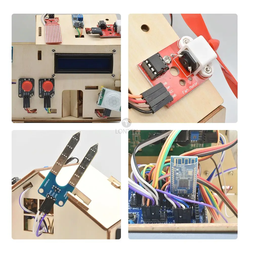 Lonten custom Smart Home Kit for Arduinos Starter Electronic Learning Kit Remote Control House DIY Project STEM Programming