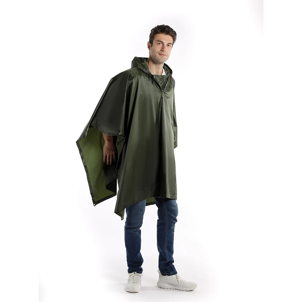 Manufacturer American popular ponchos raincoat waterproof fabric rain coat for outdoor