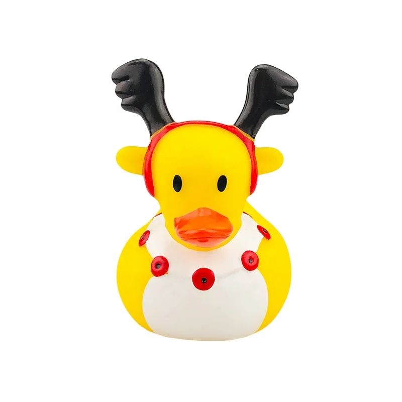 Promotion Soft OEM Scream Squeaky Rubber Baby Gold Bath Duck Toy