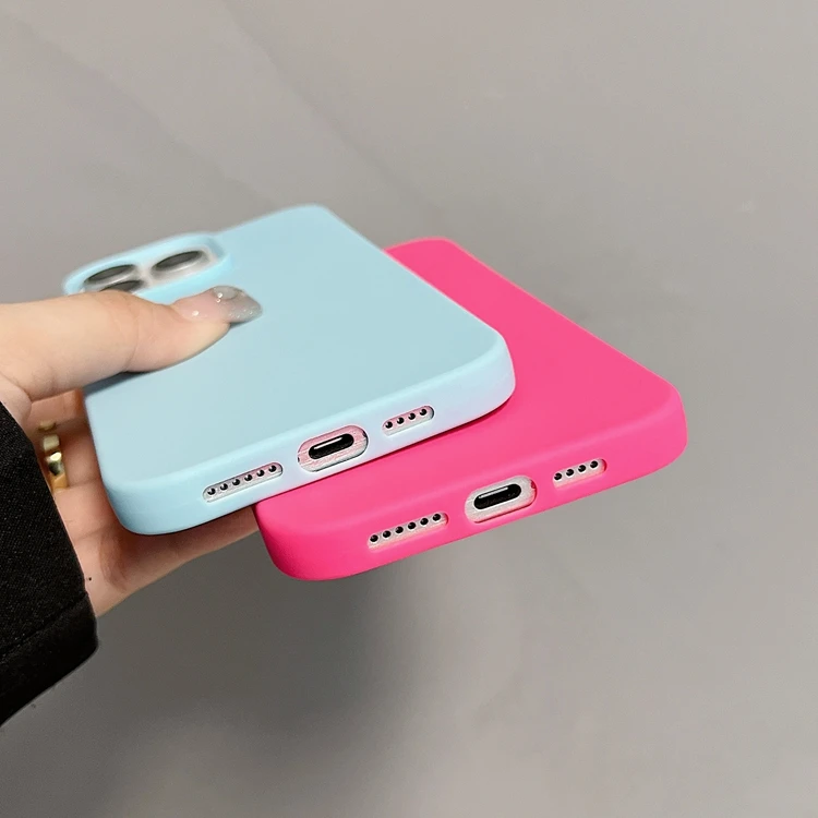 Простой Мягкий ТПУ чехол для телефона iPhone 16 15 14 13 12 11 Pro Max X XS XR 7 8 Plus SE