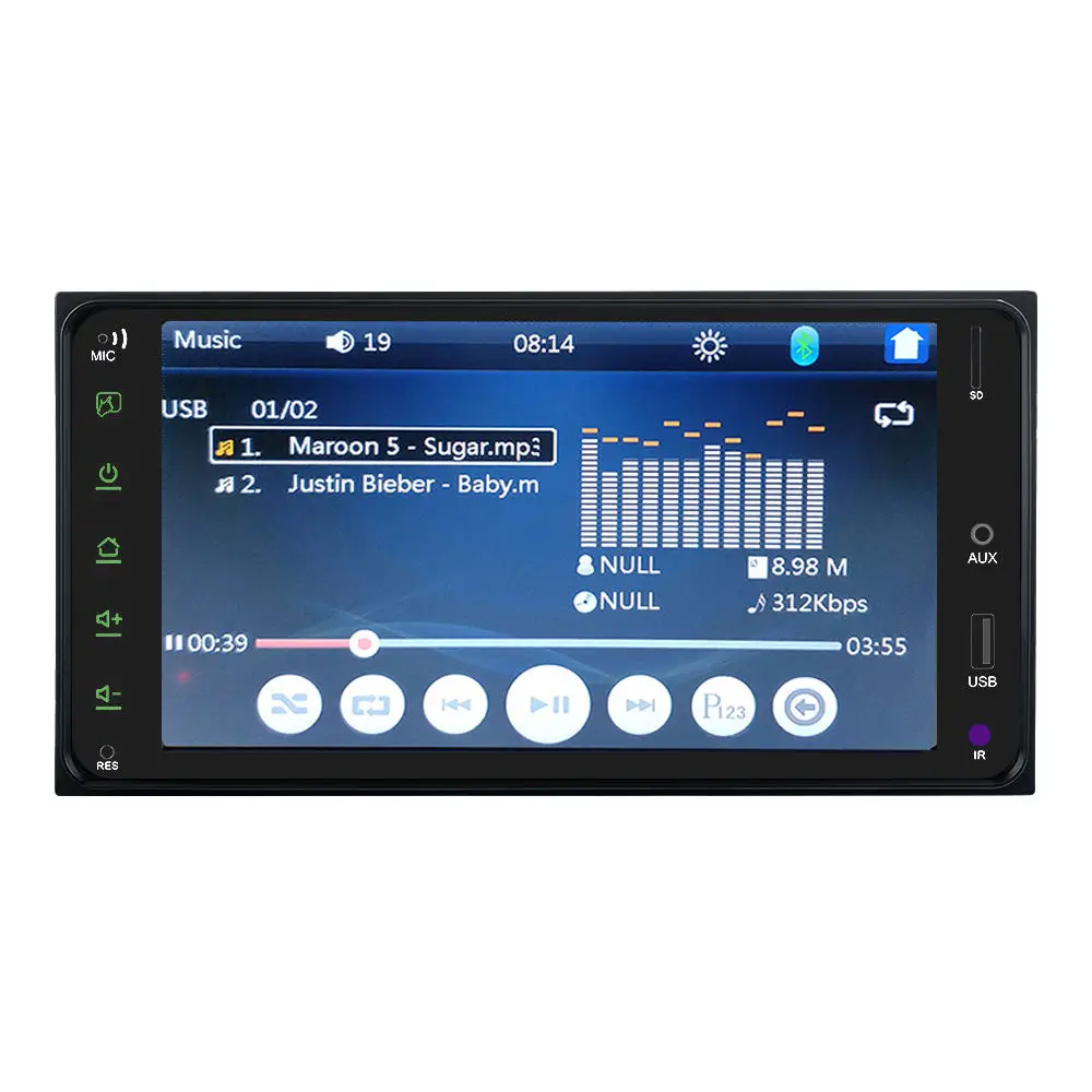 7 Inch Car Stereo 2 Din Universal Autoradio Touch Screen MP5 for Universal TOYOTA COROLLA