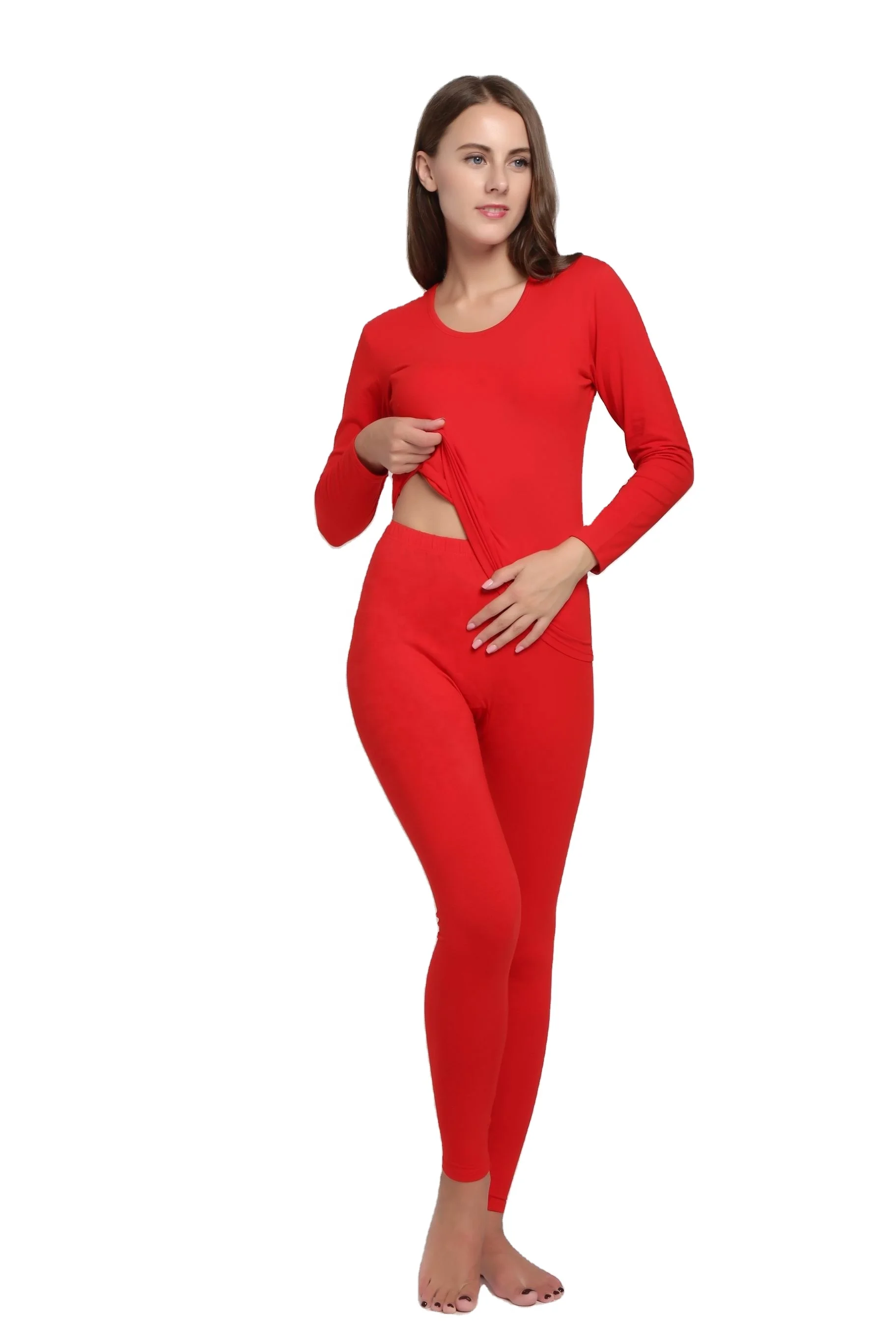 
Direct Order: bulk wholesale cheap women cotton lycra thermal long johns pajamas 