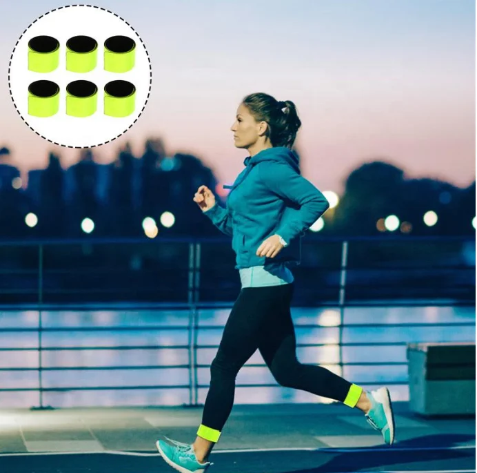 China supplier cheap plastic reflective arm band with custom logo