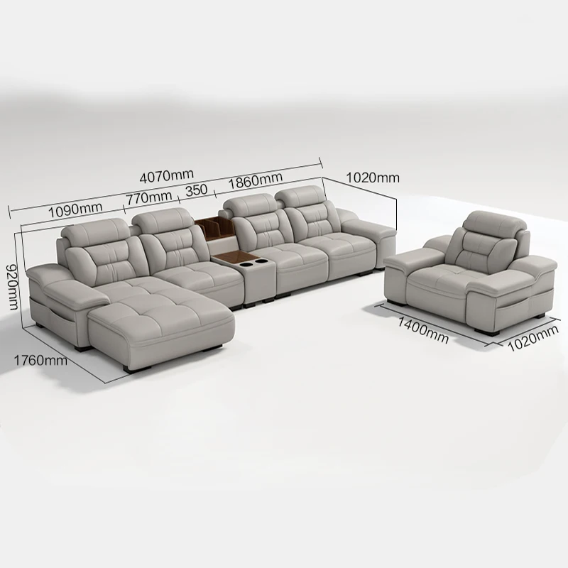 
Jiangqu wholesale 2020 large modern seating room furniture sofa set leather sofa sectionals 