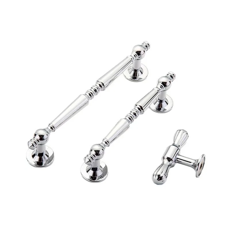 High Quality Modern Furniture Kitchen Zinc Handle Cabinet  Gold Silver Classical Furniture Handles & Knob