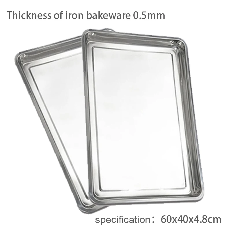 Commercial Aluminum Metal Sheet Baking Tray  Dish Iron Baking Pan With Full Size