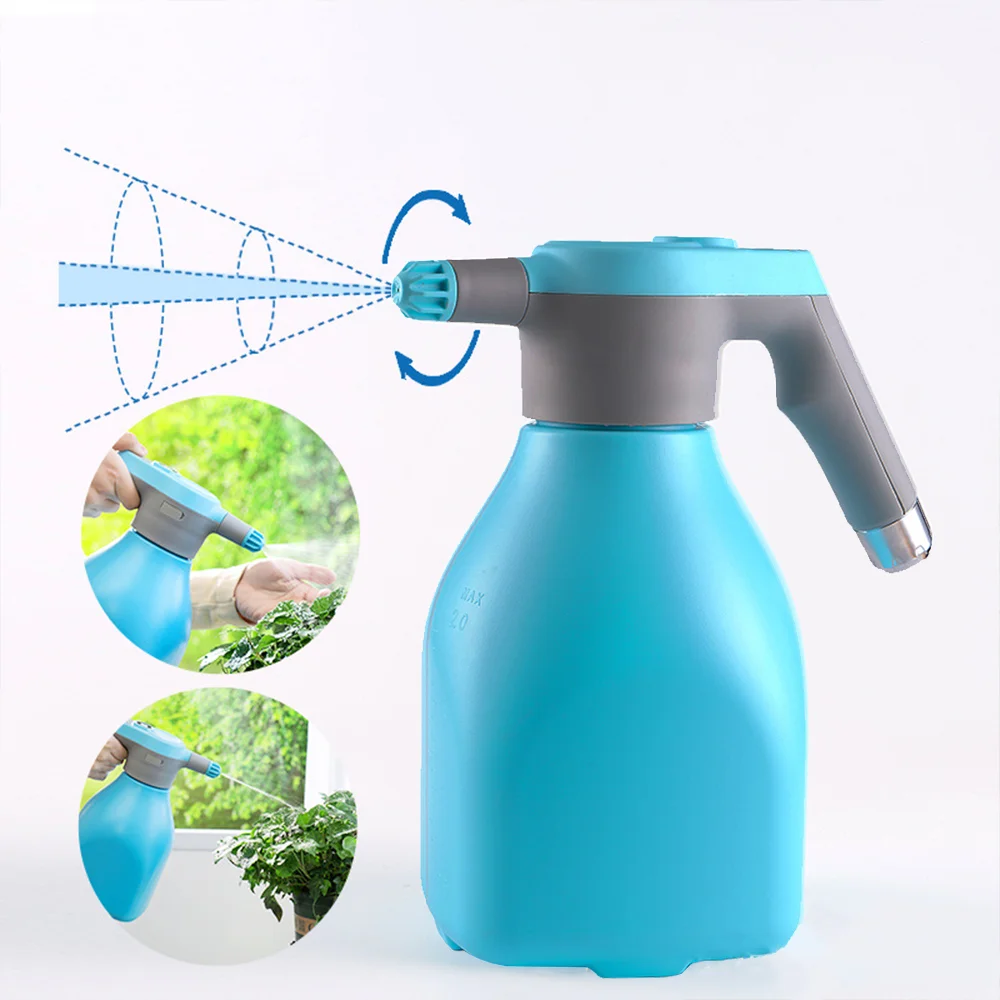High Quality Electric Rechargeable 2L Spray Bottle Water Plastic Hand Hook Garden Pressure Sprayer for Plants