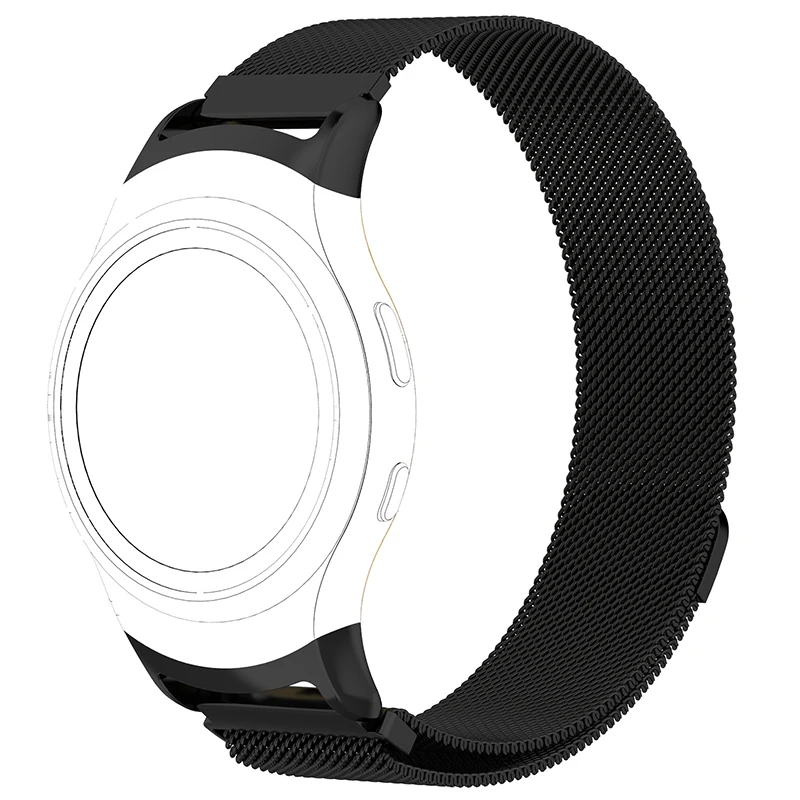 Stainless Steel Smart Watch Band For Samsung Gear S2 SM-R720 With Adapter Connector Metal Sport Bracelet Strap