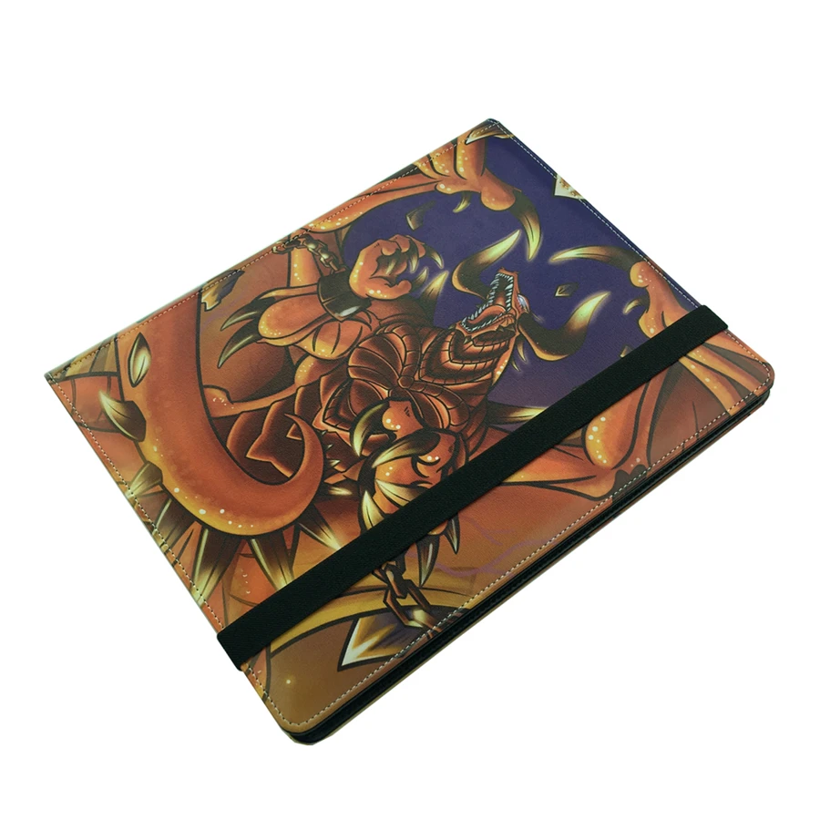 custom A4 pu leather trading collector card binder
