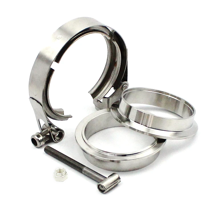 Customized Automotive Exhaust Pipe Clamp Kits Stainless Steel V Band Clamps