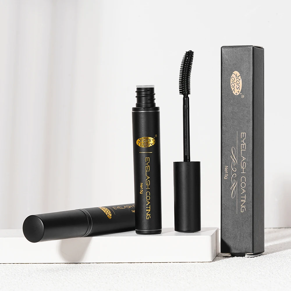 Starscolors Eyelash Extension Protective Black Tube Lash Coating Sealant Sealer with Brushes