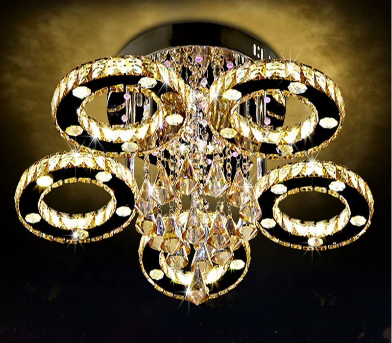 Aimi lighting wholesale cheap price Best sell Modern k9 led crystal chandelier ceiling lamp for home decoration