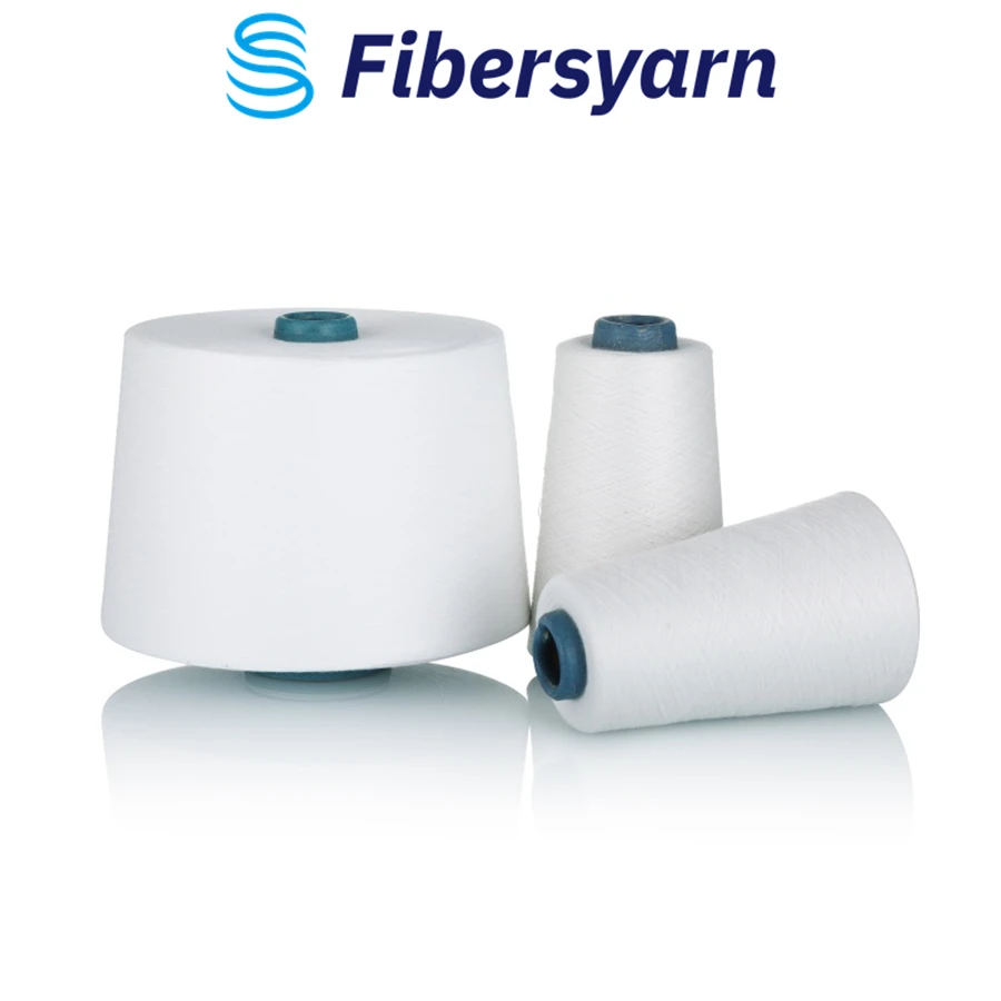 Combed cotton compact Siro spinning CVC50/50NE30/1 and 40/1, 45/1 worsted yarn for knitting and weaving, bleaching and dyeing