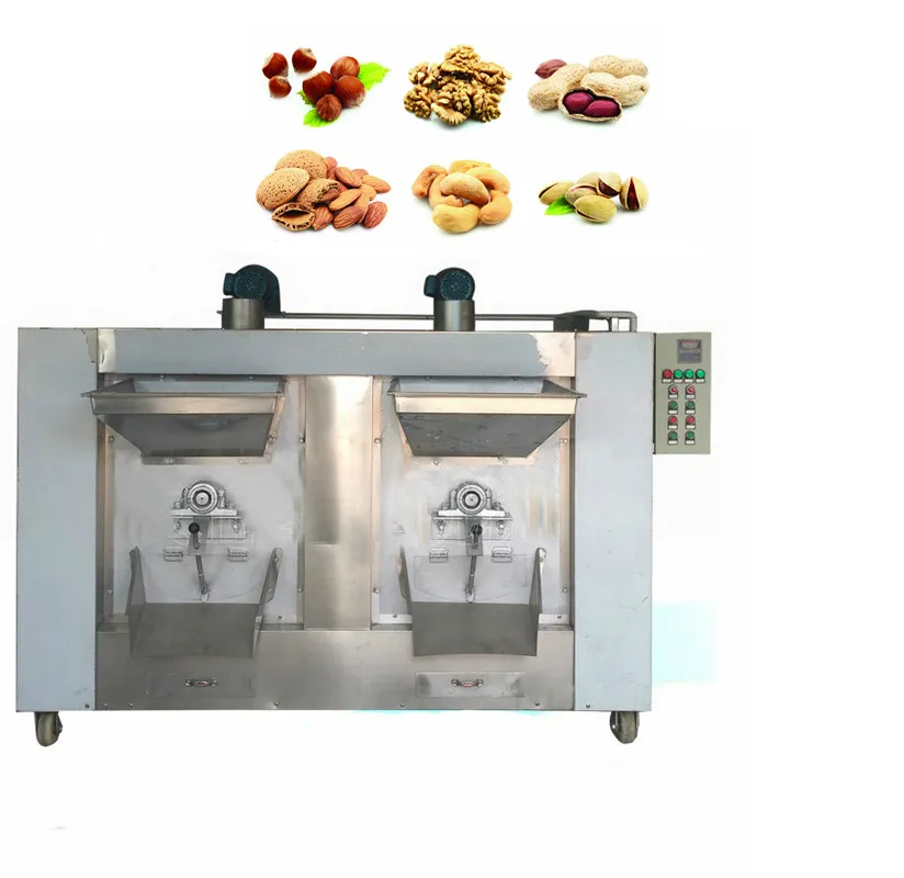 industrial cashew nut sunflower seeds roaster oven pistachio peanut nut roasting machine