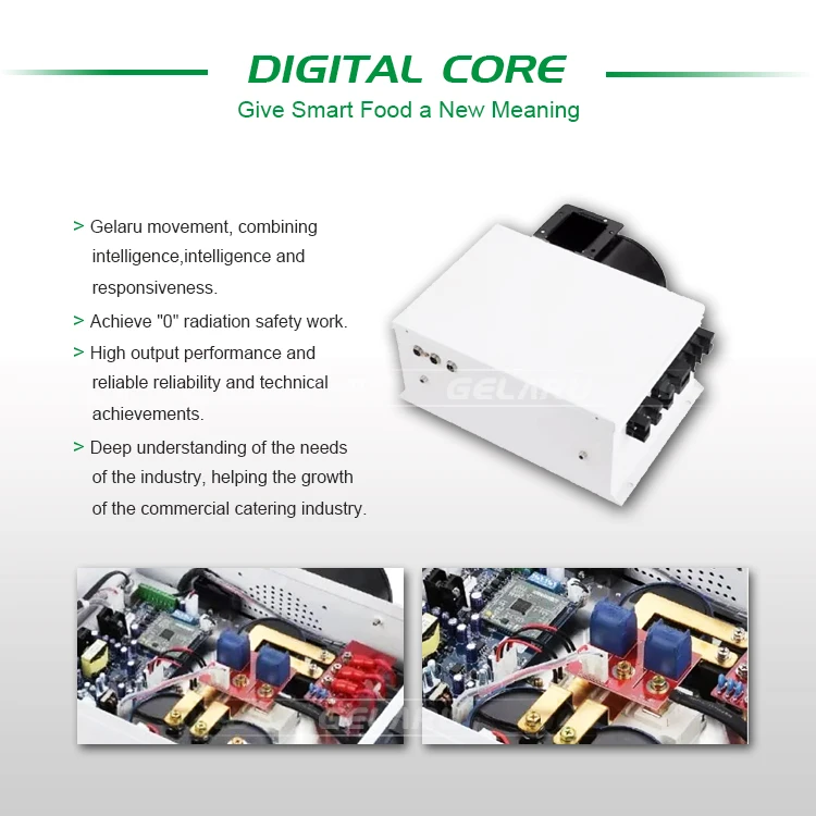  220V-50 Гц 3kW Кнопка Настольный шесть головка инфракрасная плита с 6