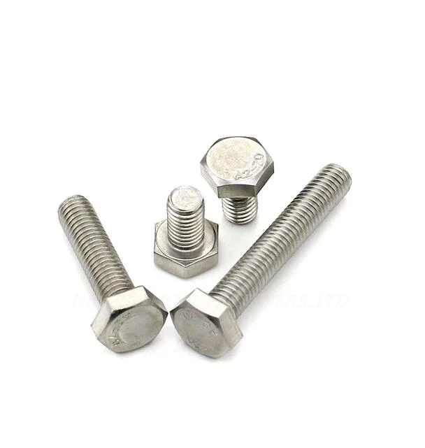 DIN 931 DIN 933 Factory Price Stainless Steel 304 316 Hex Bolts