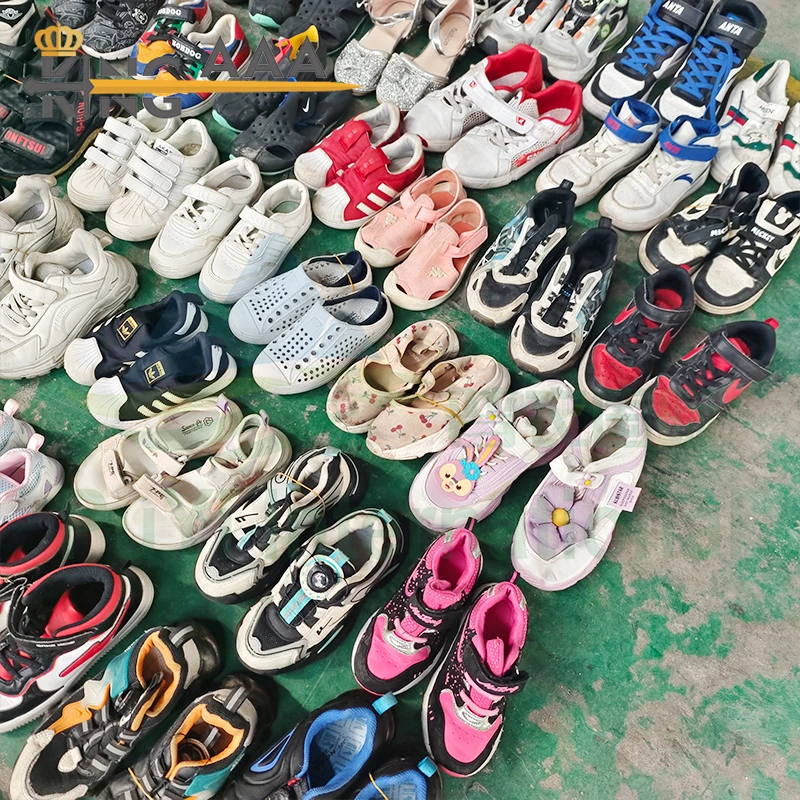 Branded Children Baby Casual Shoes Second Hand Ukay Ukay Bales Used Walking Shoes Stock Comfortable For Child
