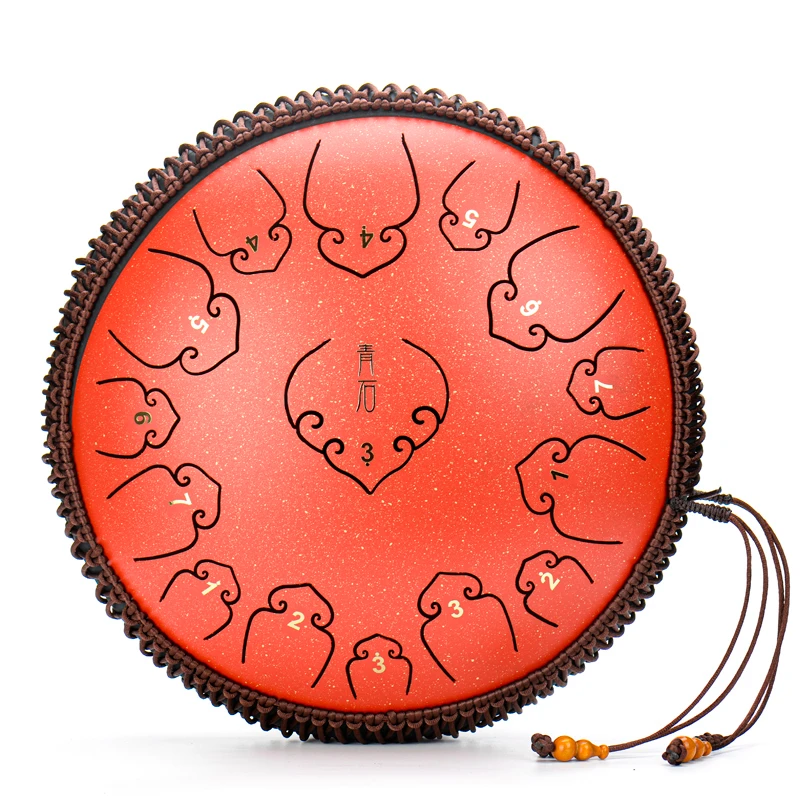Hluru Steel Tongue Percussion Drum High Quality 11 Note 10 Inch Tank Drum Handpan Instrument C/D/F