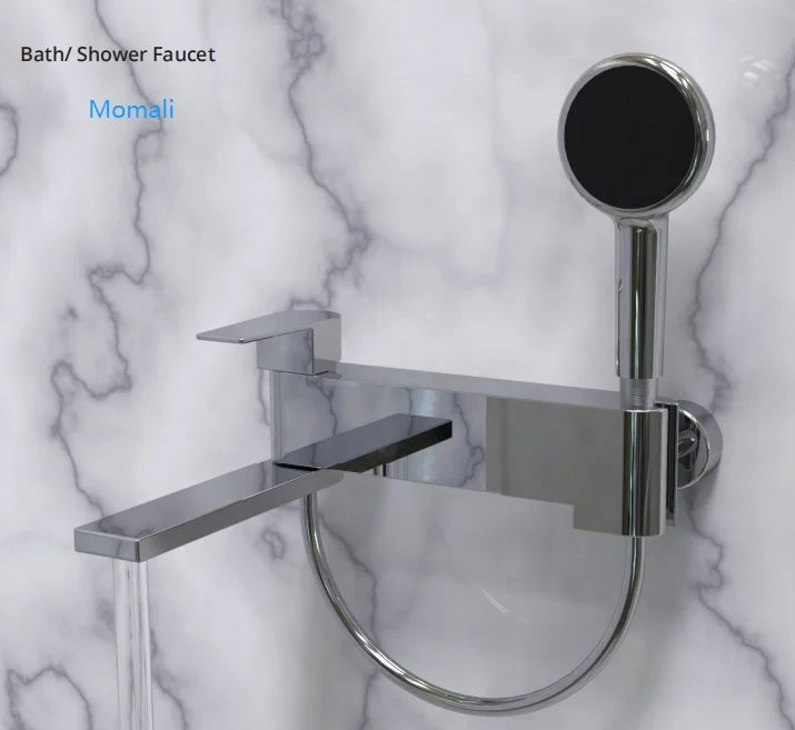 Momali China modern sanitary ware new design brass single hole  heavy bath tub bathtub faucet shower mixer tap for bathroom