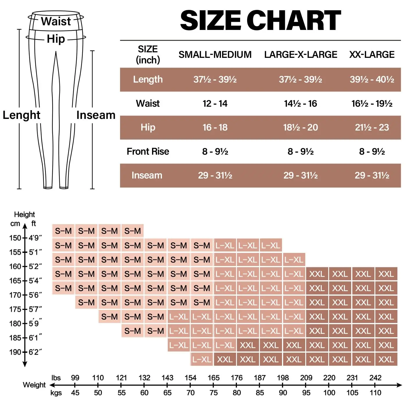Женские леггинсы с завышенной талией