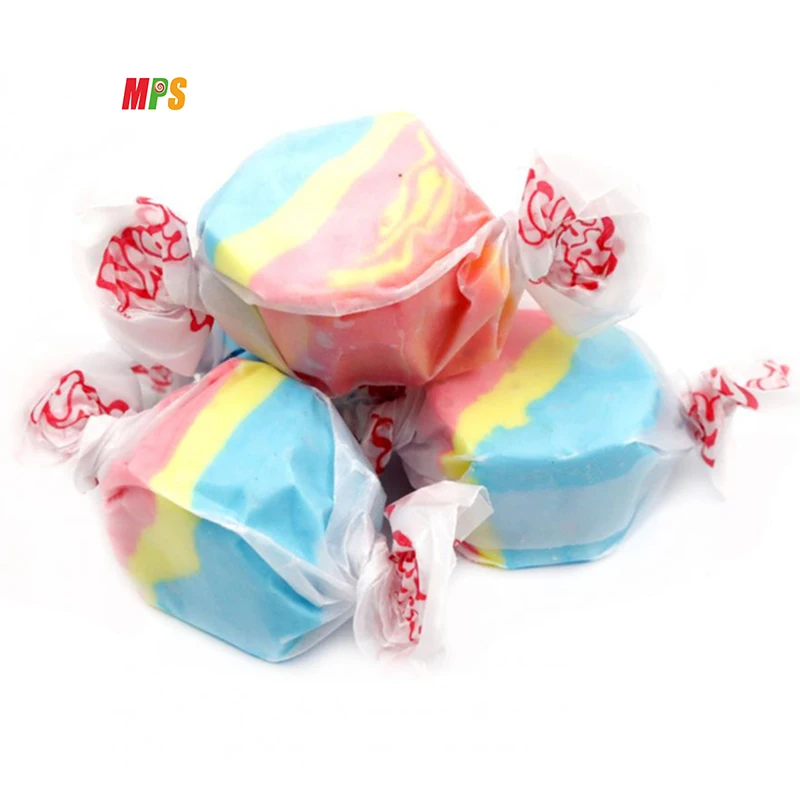 Oem Wedding Candy Unique Tropical Fruit Flavors of Saltwater Taffy Gourmet Mix Salt Water Candy