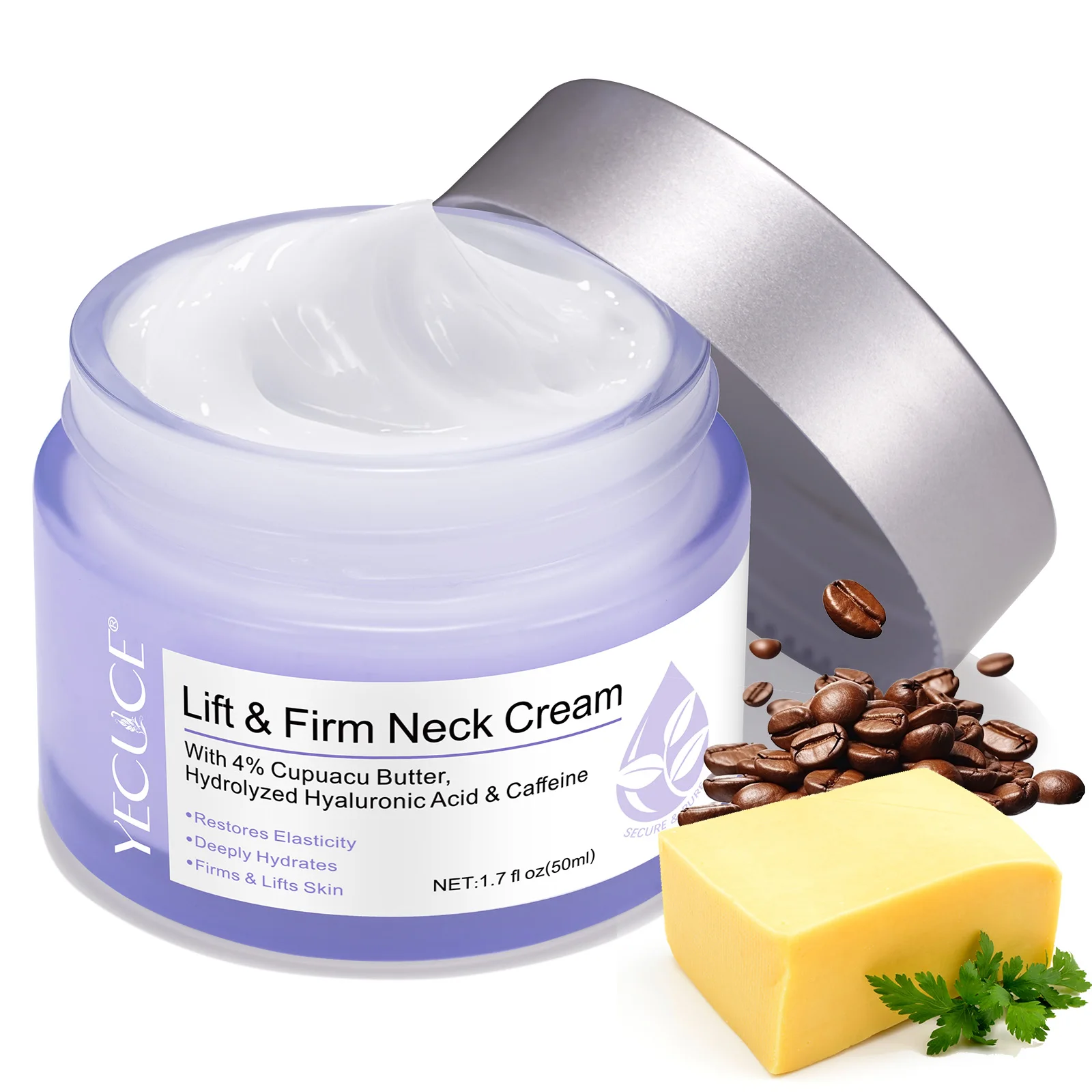YECUCE 50ml deeply hydrates restores skin elasticity anti aging firming neck cream neck lift wrinkle cream neck tightening cream