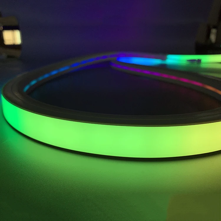 outdoor waterproof long strip led PVC LED neon flex 10x20mm Flat IP68 Most Popular Products led_neon_flex Vertical 18x16mm WS281