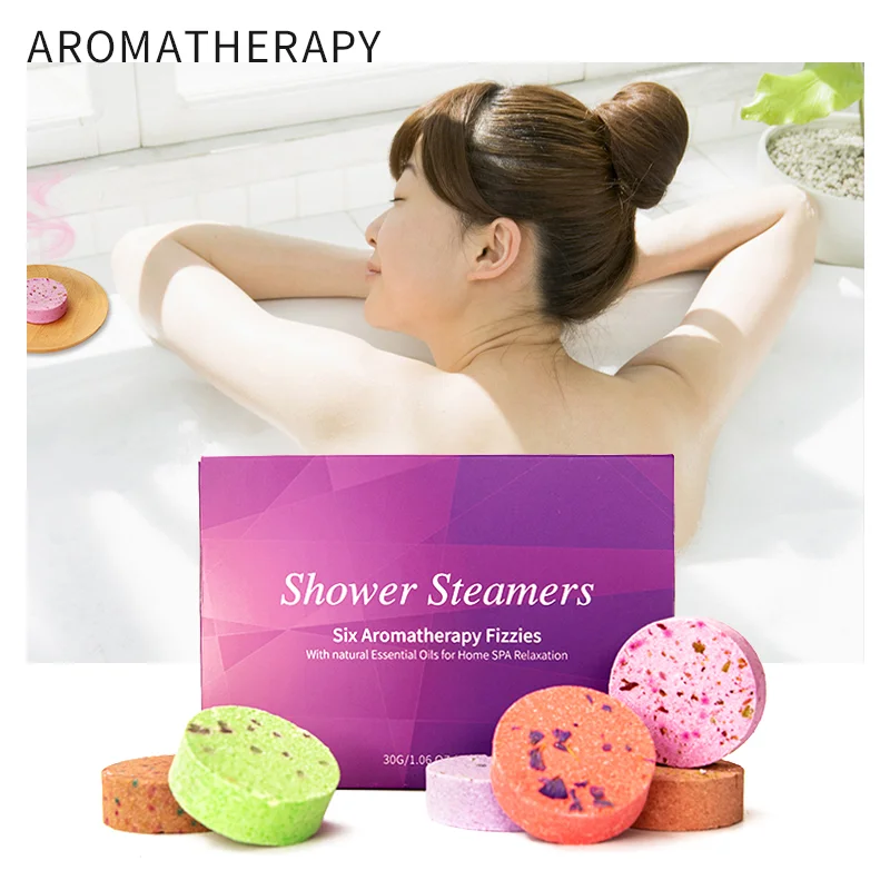 Wholesale Vegan Shower Bomb Tablets Essential Oil Aromatherapy Shower Steamer Halloween Gift Set