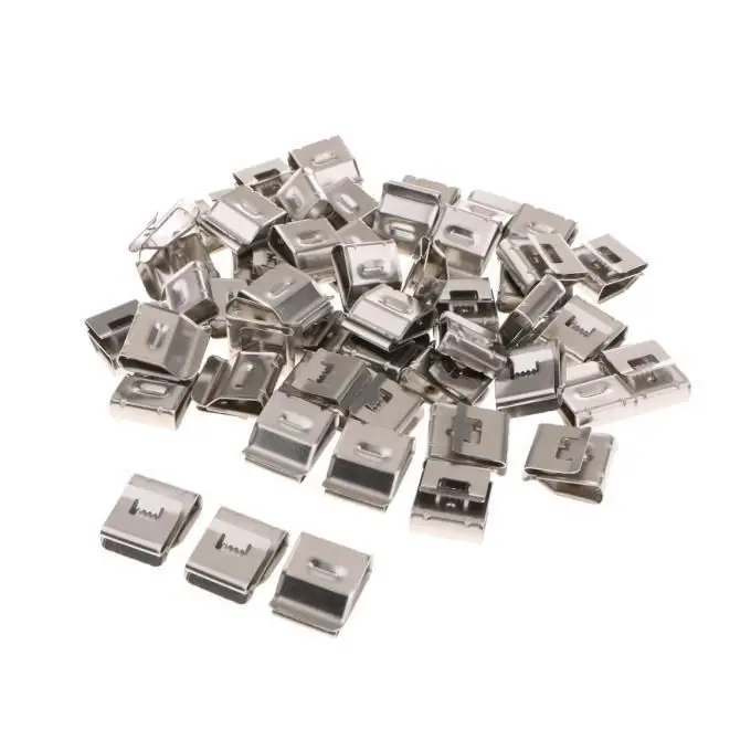 Solar Panel Mounting System Stainless Steel Sus304 Pv Solar Ground Mounting Bracket System Cable Clip