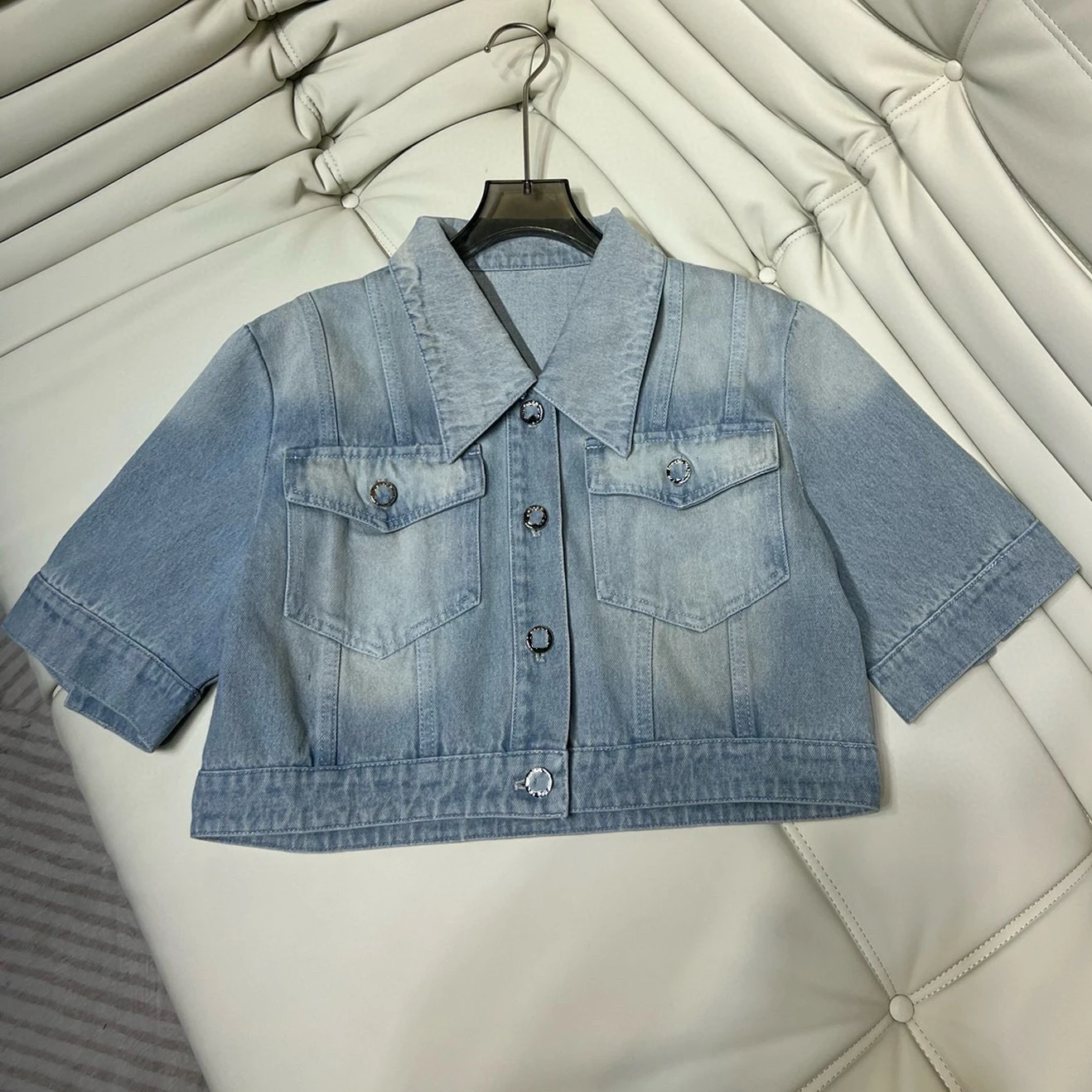 Candice top quality blue washed famous brand fashion show denim jeans designer dresses