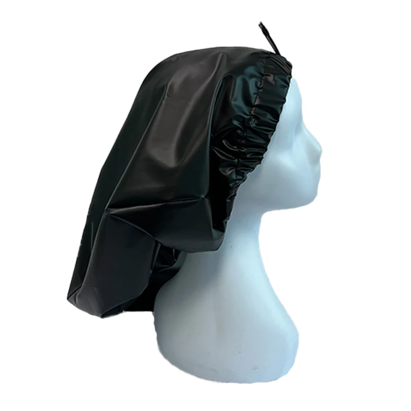 22inches Adjustable PVC Curly Braid Hair Braid Jumbo Bath Caps Waterproof Shower Cap for Long Hair