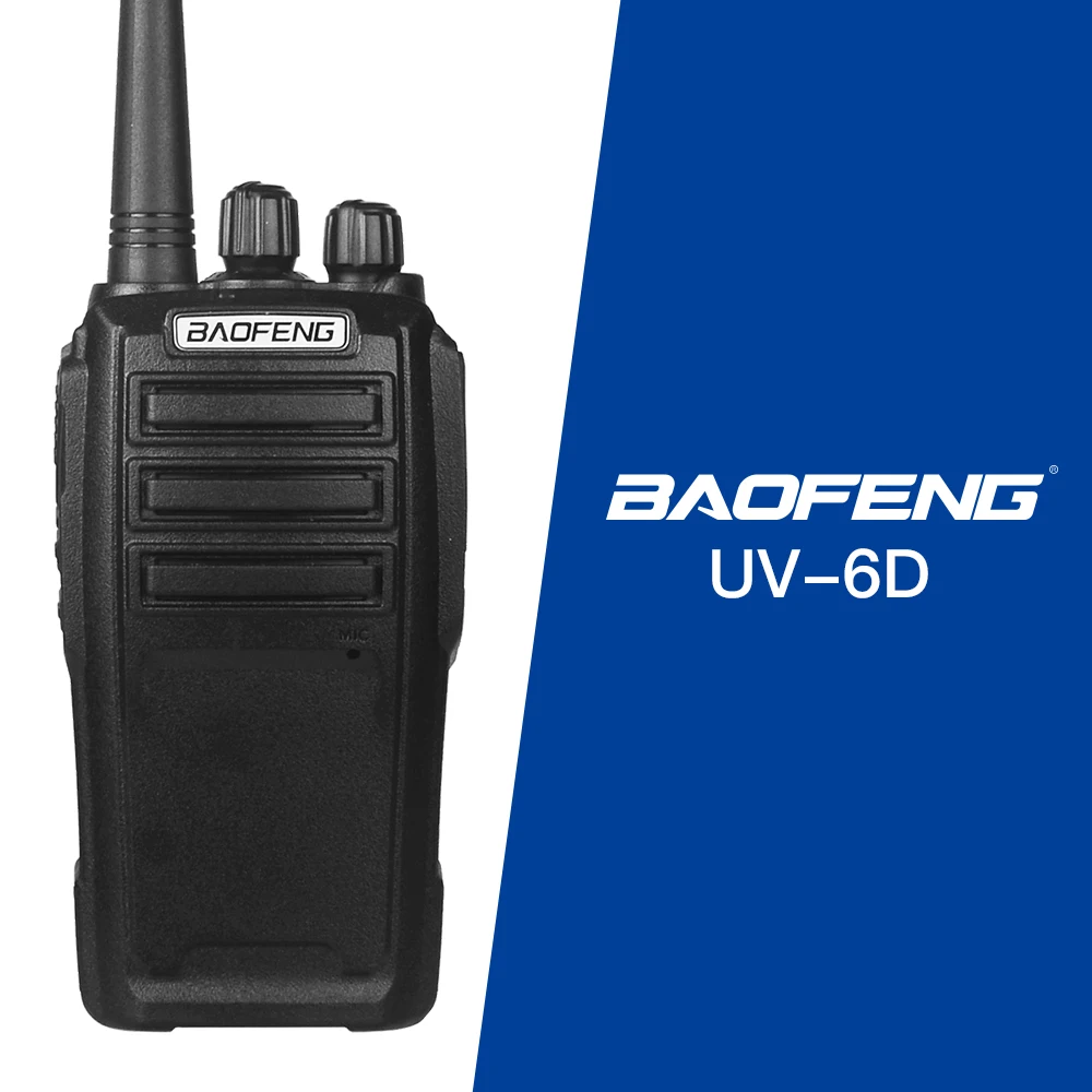 Baofeng UV-6D 5watt VHF UHF Radio Handheld walkie-talkie two way radio with 1800mAh battery