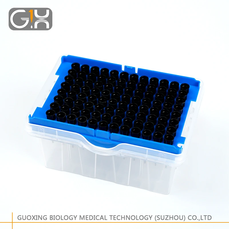 Laboratory Consumables 10ul Conductive Pipette Tip Lab Plasticware Filter Micropipette Disposable Filter Tip Pipette