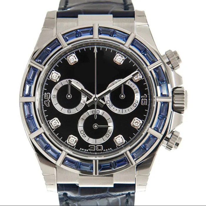 
Suitable for brand watches Stainless steel watch bezel 18kgold diamond Synthetic gem Moissanite CVD 