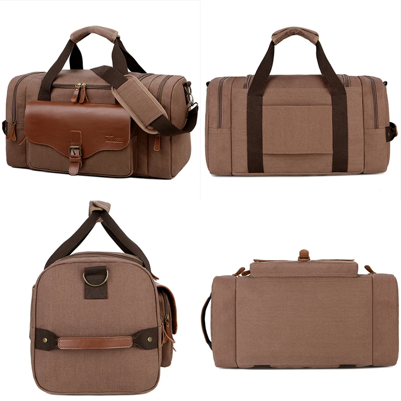 Fashion Large Capacity canvas sports travel bag luxury duffel bag sport gym organizer traveling luggage roller bag