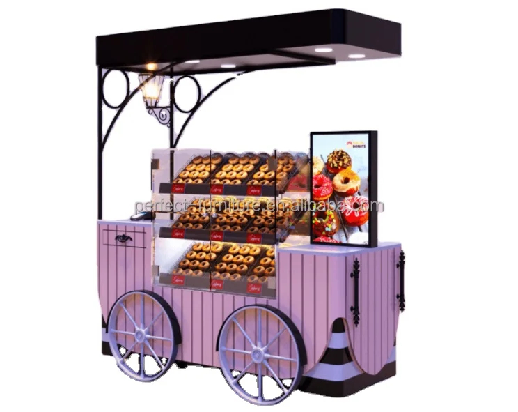 Fashion Cute Doughnut Booth Fancy Bakery nut Cart