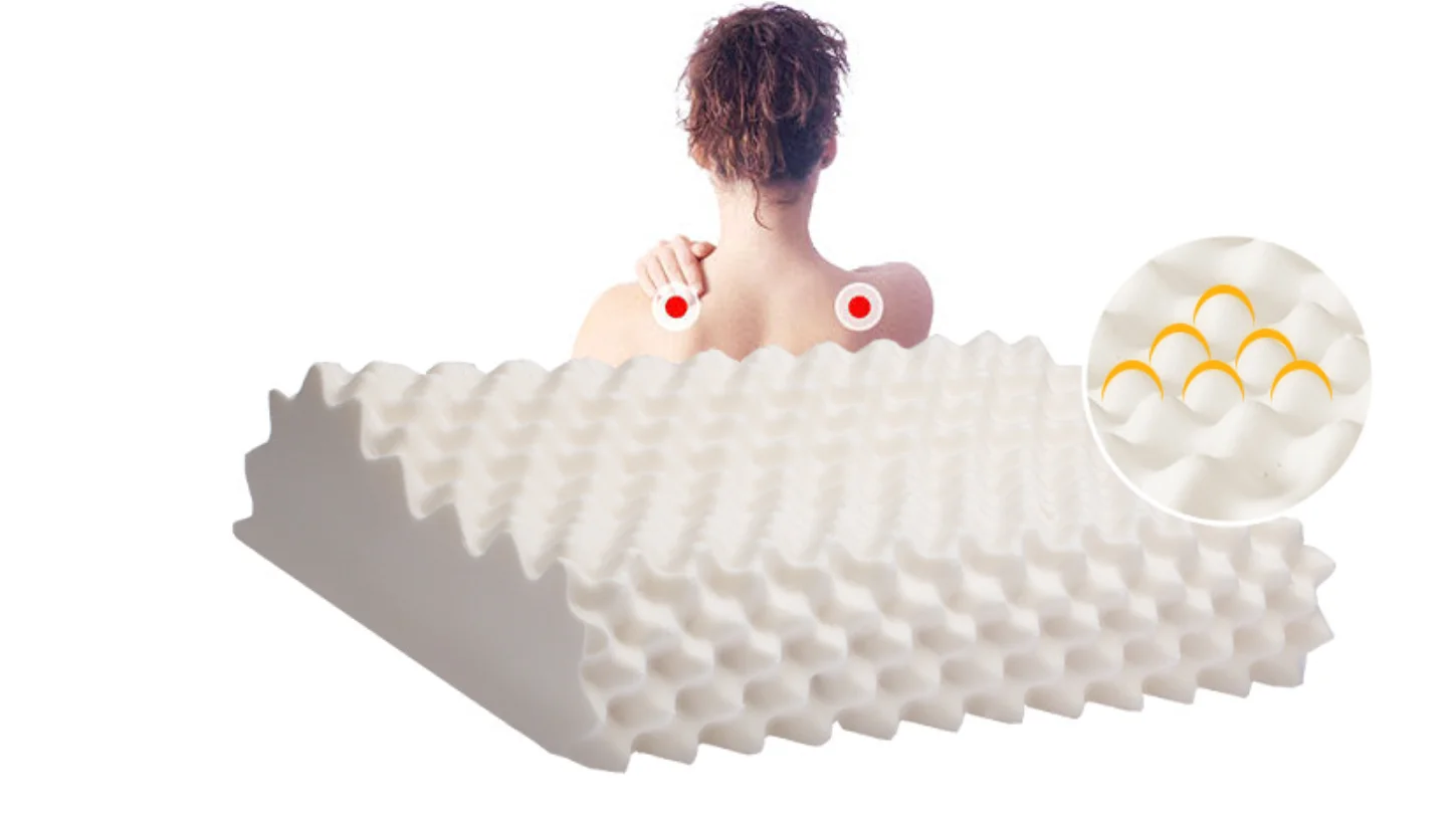 Thailand Natural Latex Pillow Factory Wholesale Neck Pillow Luxury Massage Particle Latex Pillow