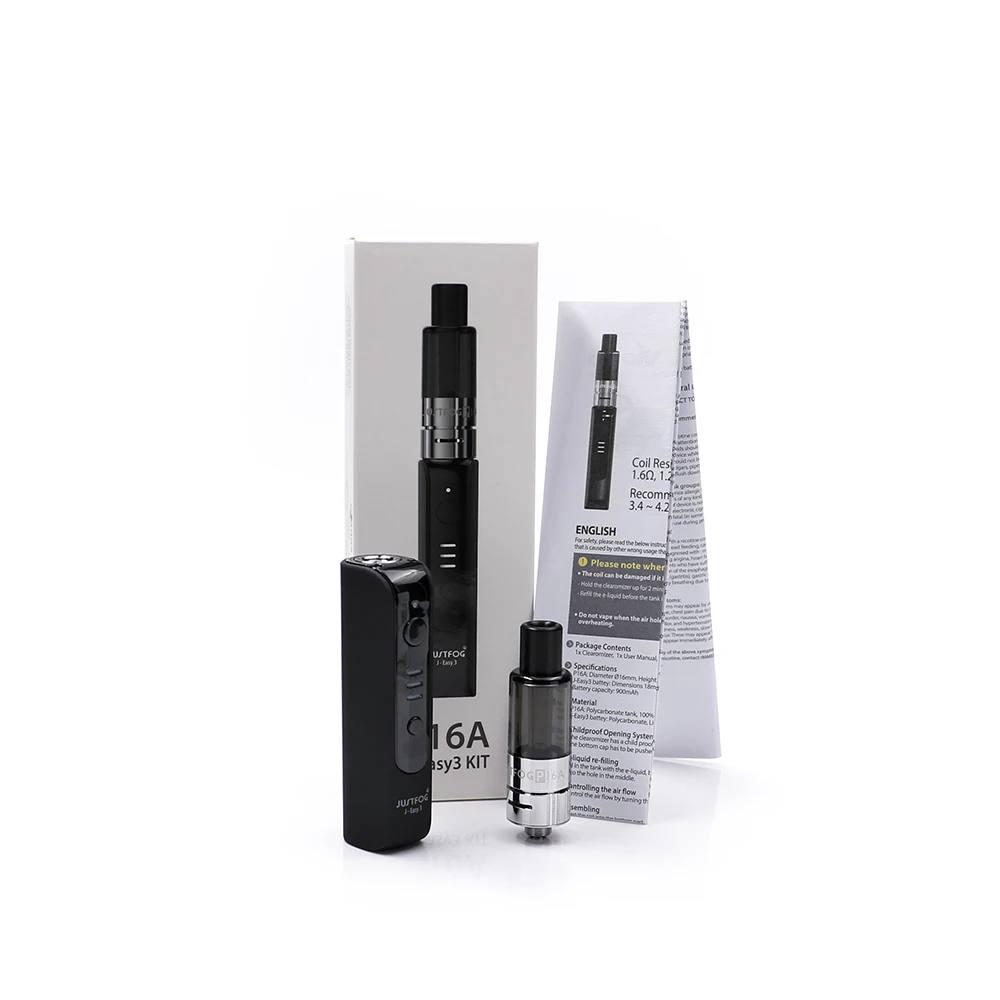 
JUSTFOG P16A Starter Kit 900mah J-Easy 3 Battery with P16A Clearomizer 