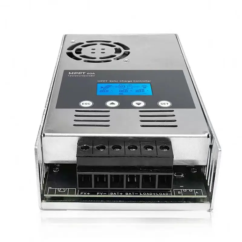 MPPT 60A 40A Battery Charger 24V 36V 48V Max 180V PV Input LCD Display Lead Acid Lithium Lifepo4 Off-Grid Solar Charger