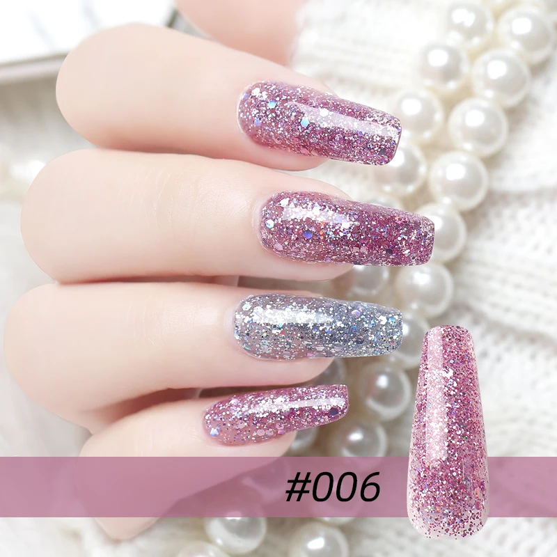 Nail Extension Poly Nail Gel Full Kit Private Label Oem 9 Colors Acrylic Glitter Poly Gel Nail Set