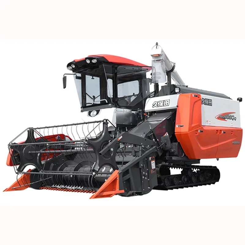 Комбайн Kubota Pro988Q с кабиной мини-комбайн для сбора риса хорошая перекрестная производительность дешево