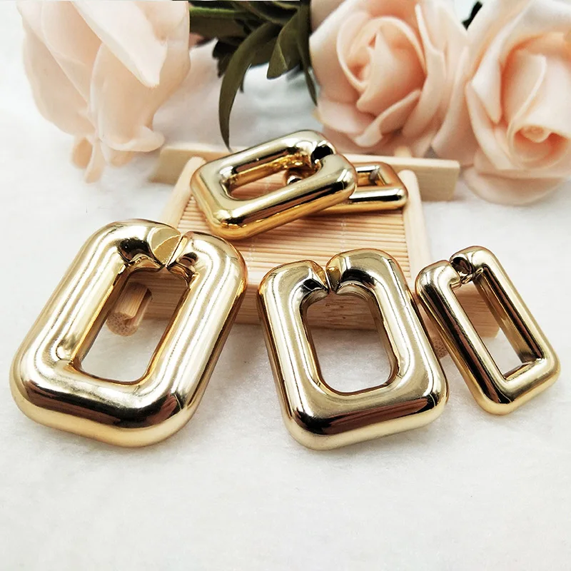 Wholesale Factory Price Plastic Acrylic Golden Plating Chain Resin Chain Acrylic Link Chain For Bag Handle Accessories
