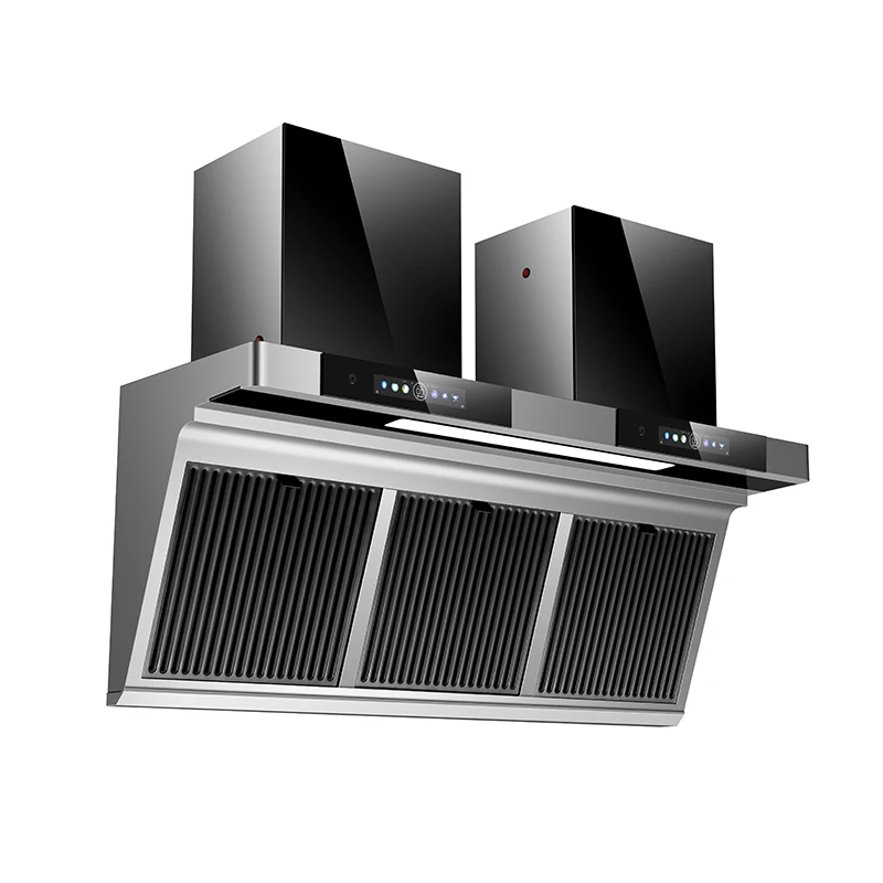 Бытовая техника кухонные большие всасывающие Натяжные вытяжки с двойной стороны 7-образные низким уровнем шума сенсорным переключателем