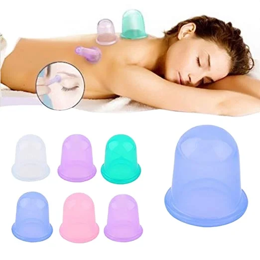 
OCELL Custom Popular Chinese Vacuum silicone cupping hijama cups vacuum cupping machine 