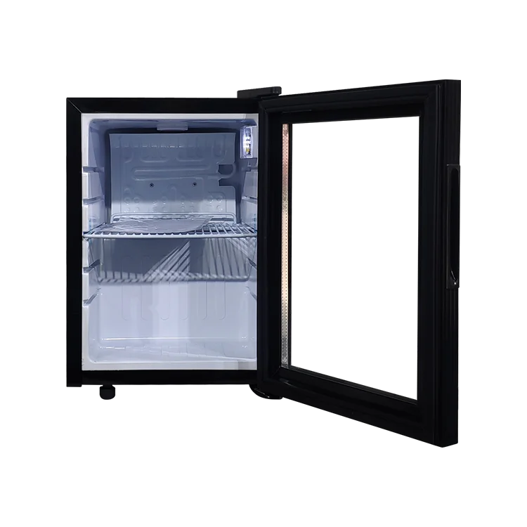 Meisda SC21 counter top commercial display fridge 21L portable mini bar cooler with brand sticker glass door