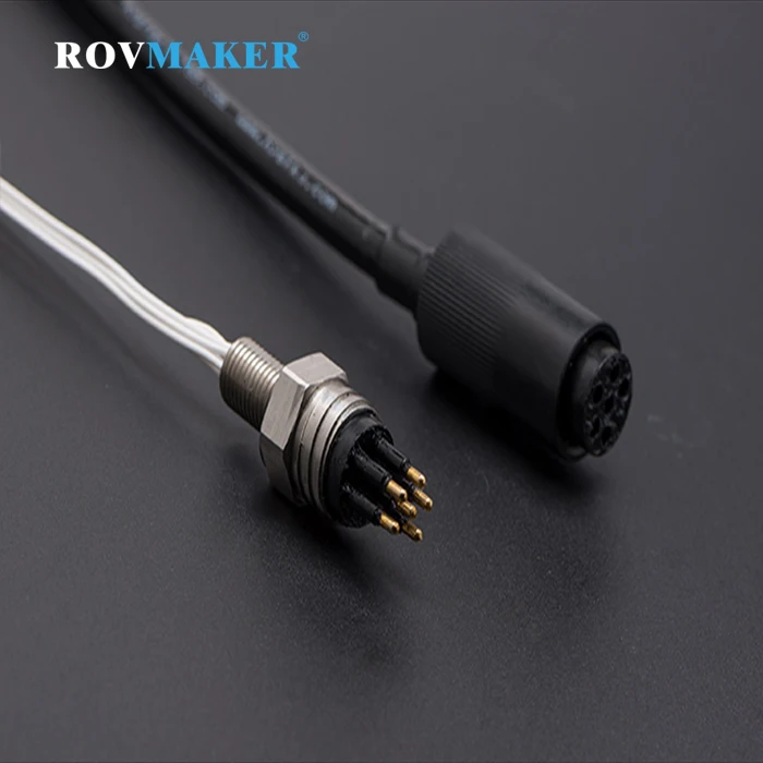 
Underwater MCBH 6M MCIL 6F Electrical Wet-mate Connectors-Bulkhead Connector Male Plug and Inline Connector Female Socket Kit 